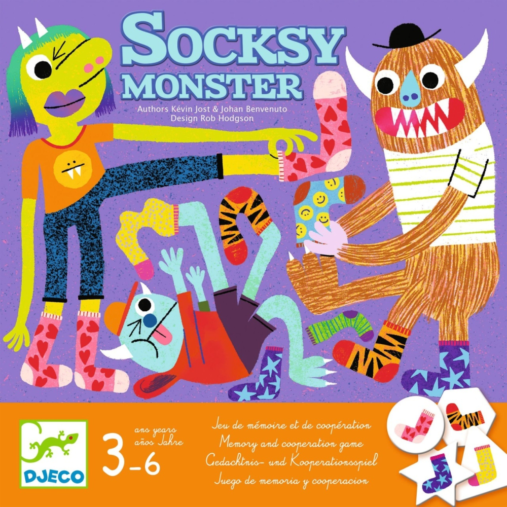 Joc de cooperare Socksy Monster, Djeco Baiat, Fata, varsta +9 ani, 6 - 9 ani [2]