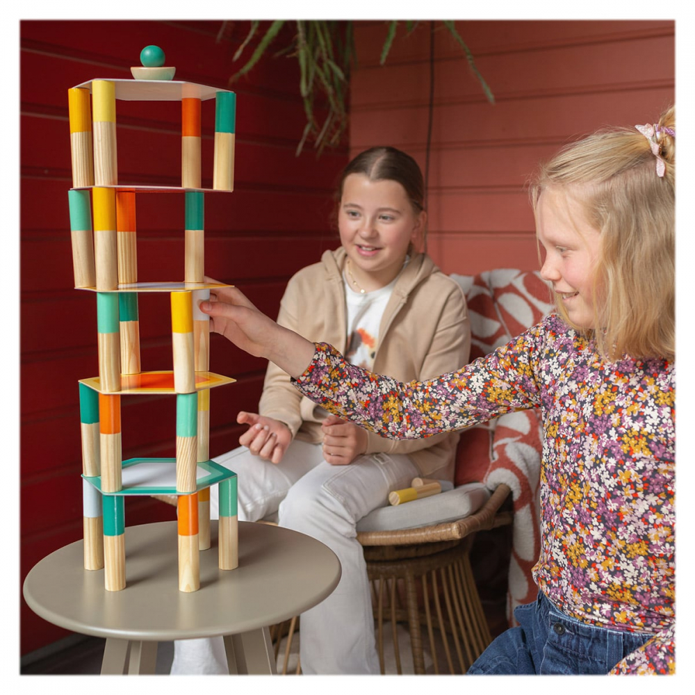 Joc de echilibru din lemn gigant, BS Toys, 5+ ani [3]