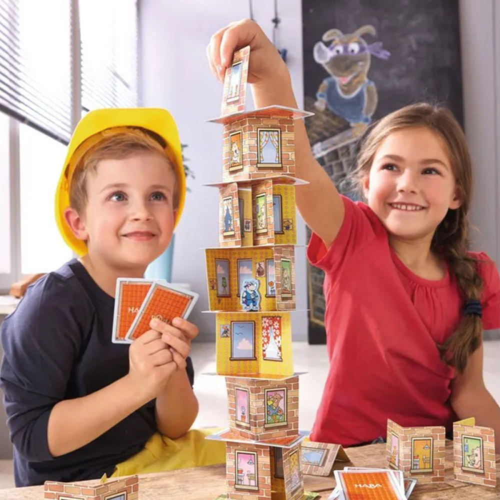 Joc de Echilibru Rhino Hero Haba, Constructie Zgarie-Nori 3D, Varsta 5 Ani+ [4]