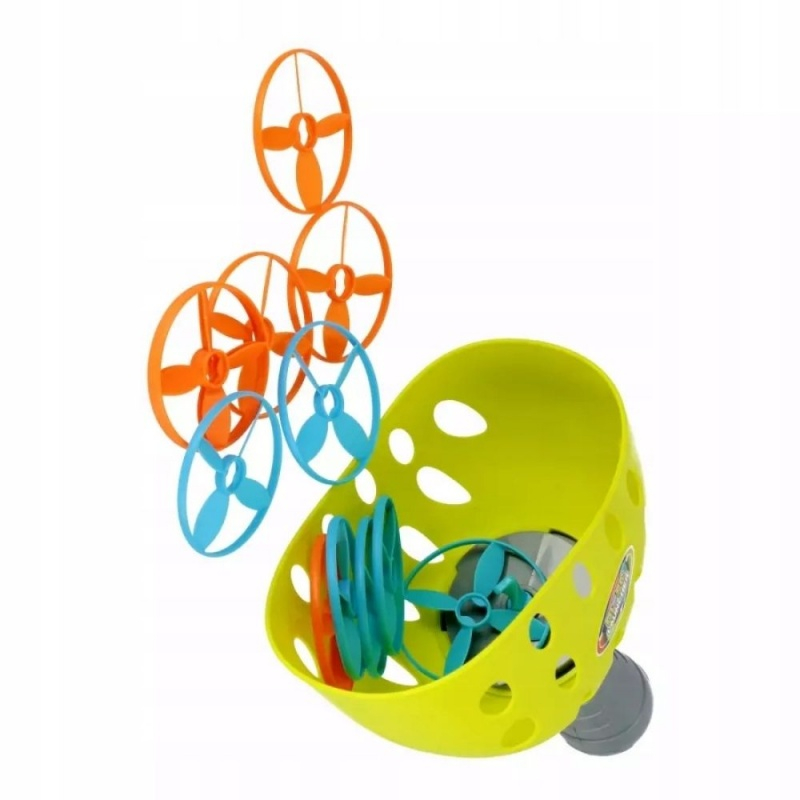 Joc de indemanare cu cercuri MegaCreative 553190, cu lansator de discuri, 16x28x11cm, plastic, set 12 discuri, 3+ ani [4]