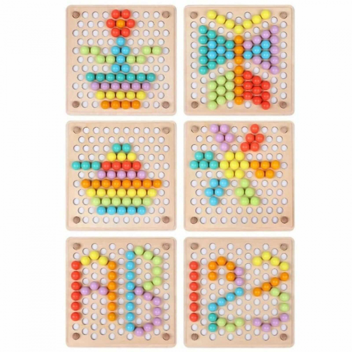 Joc Montessori de indemanare, memorie si asociere culori. [5]