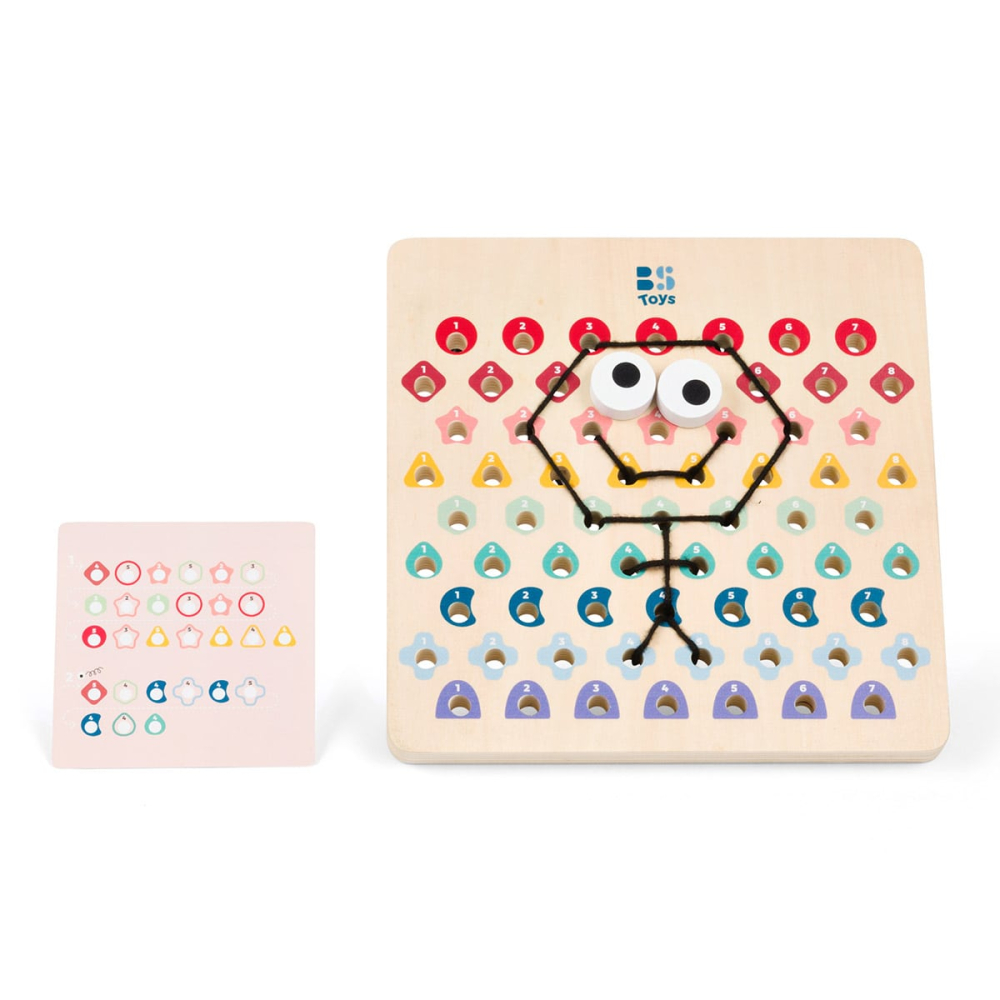 Joc de insirat cu coduri de culoare, Thread & Code, copii varsta 5+ ani [4]