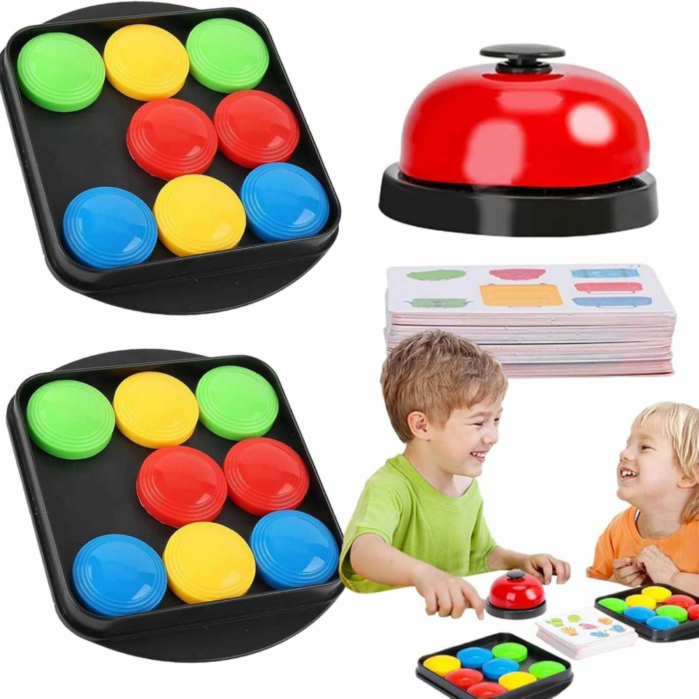 Logic Game – Joc de Gandire Logica, 2 Jucatori, Clopotel, 40 Cartonase, 4 Ani+ [2]