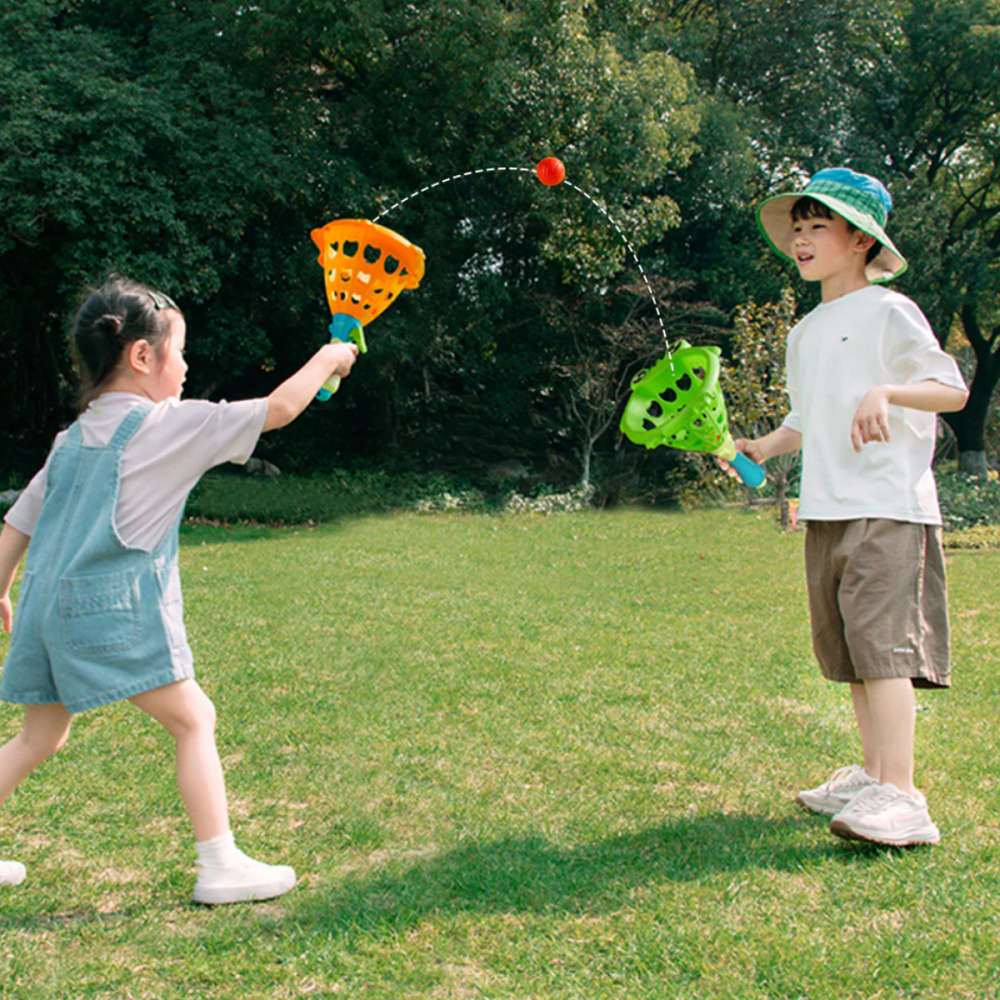 Joc de Lansat si Prins Mingea Pop and Catch – Set Sportiv cu 2 Rachete si 6 Mingi pentru Copii [2]