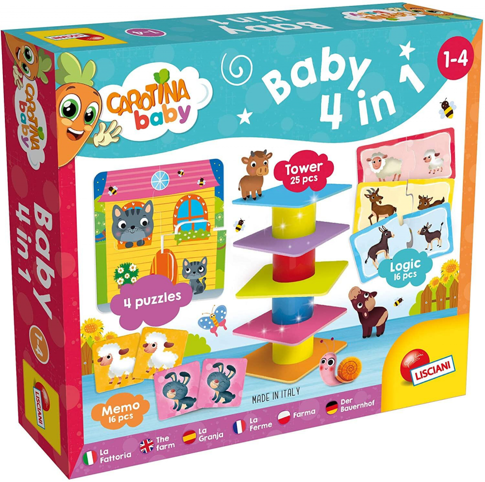Joc de logica 4 in 1 - Animalute jucause [1]