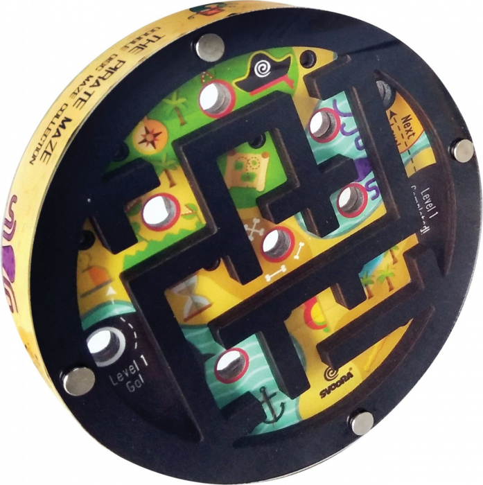 Joc de logica si indemanare Labirint dublu, Pirati, 6 ani+, varsta 6 - 9, 9+ ani, Baiat [3]