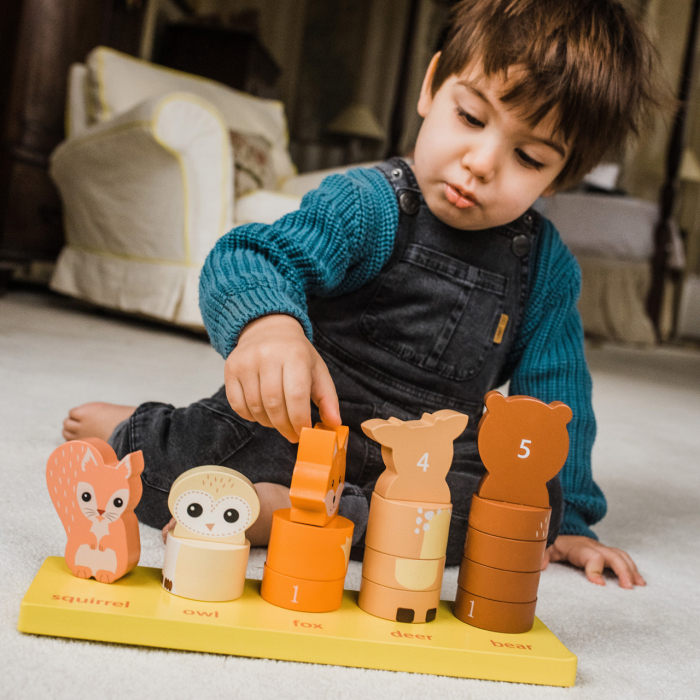 Joc de numarat cu animale, pentru copii de la varsta de 1 an jumatate, Orange Tree Toys, varsta 1 - 3 ani, Baiat, Fata [4]