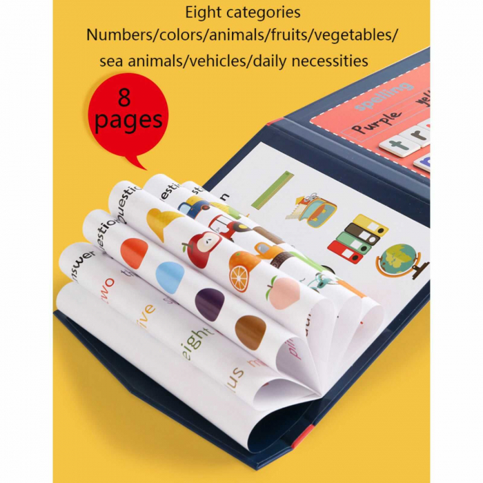 Carte Puzzle ⭐ cu Litere Magnetice, Joc de cuvinte. [6]