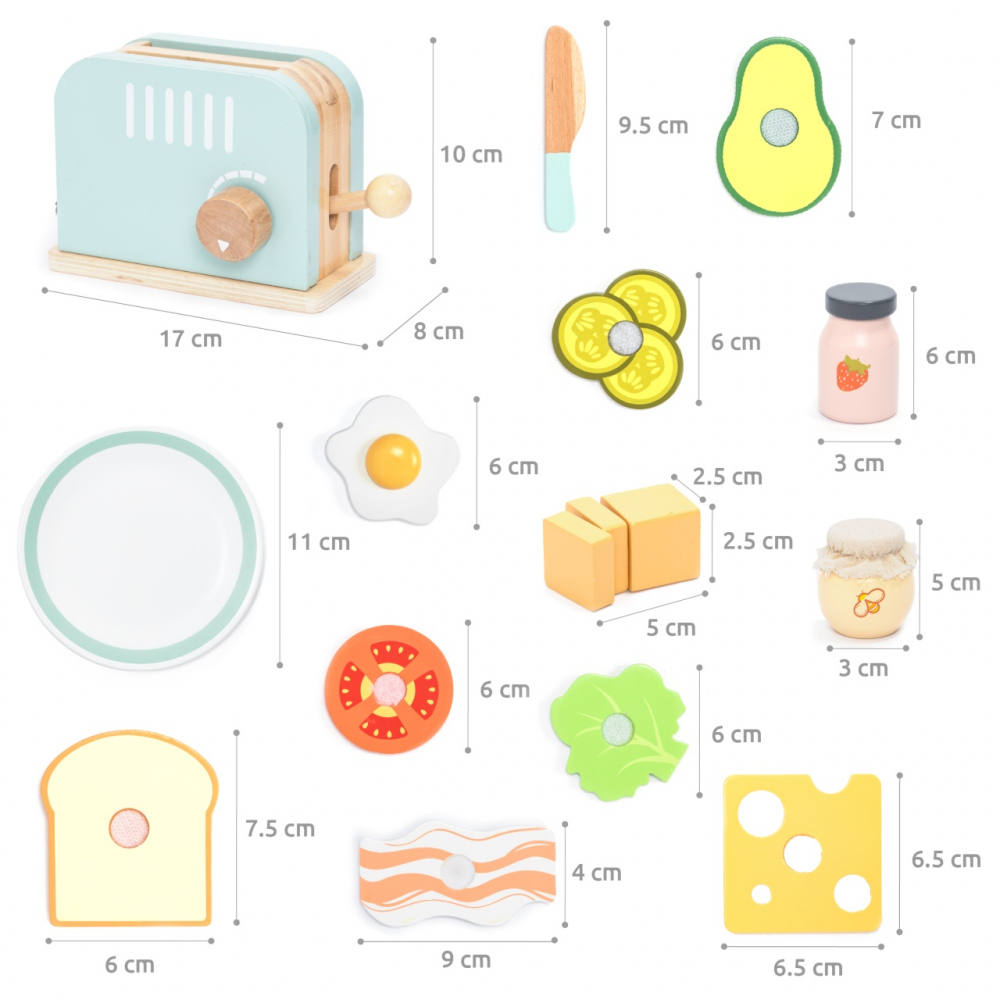 Joc de rol Invat sa prepar sandwich, UMU Toys, varsta 3 - 6 ani, Baiat, Fata [2]