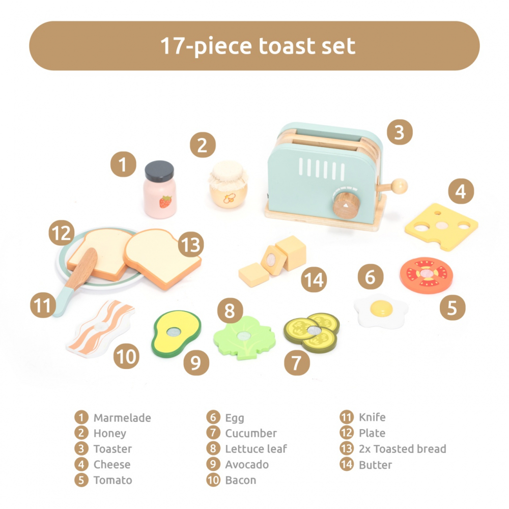 Joc de rol Invat sa prepar sandwich, UMU Toys, varsta 3 - 6 ani, Baiat, Fata [3]