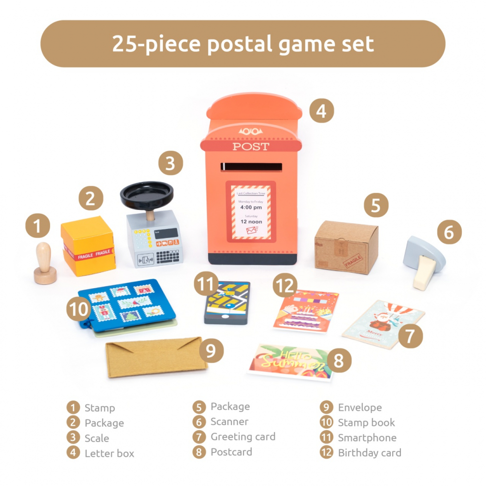 Joc de rol Oficiul postal, UMU Toys, varsta 3 - 6 ani, Baiat, Fata [2]