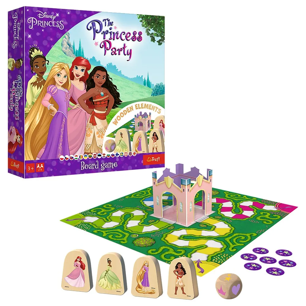 Joc de societate disney princess petrecerea printeselor, varsta de la 3 ani la 7 ani [4]