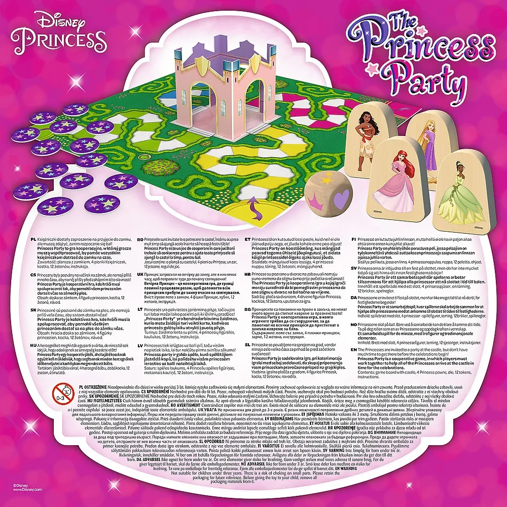 Joc de societate disney princess petrecerea printeselor, varsta de la 3 ani la 7 ani [3]