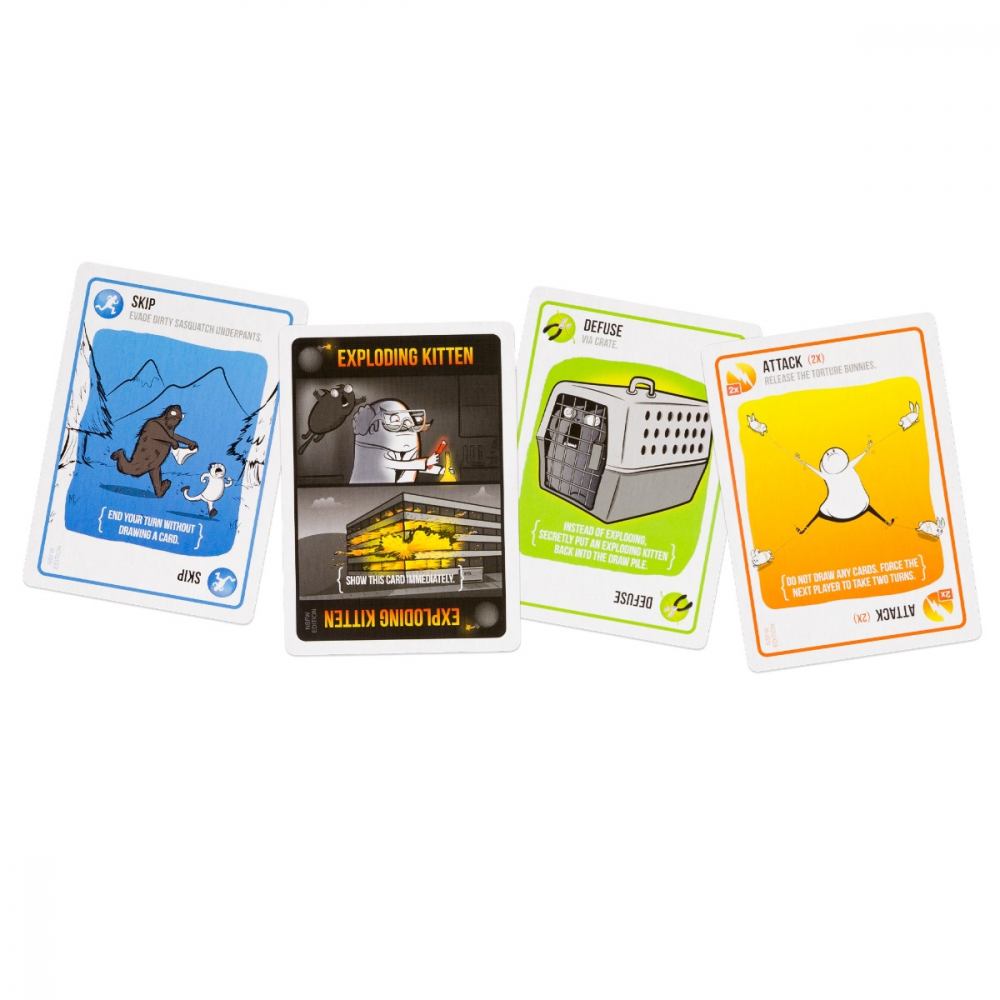 Joc de societate Exploding Kittens pentru adulti (Pink Edition), limba romana varsta 18+, Unisex [4]