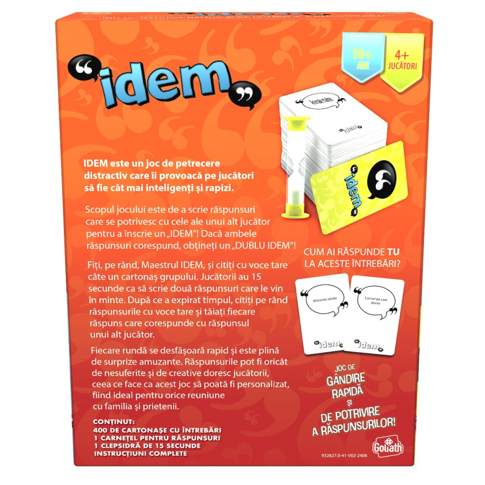 Joc de societate Idem, limba romana varsta 10-12 ani ,12-14 ani ,14-18 ani ,18+, Unisex [4]