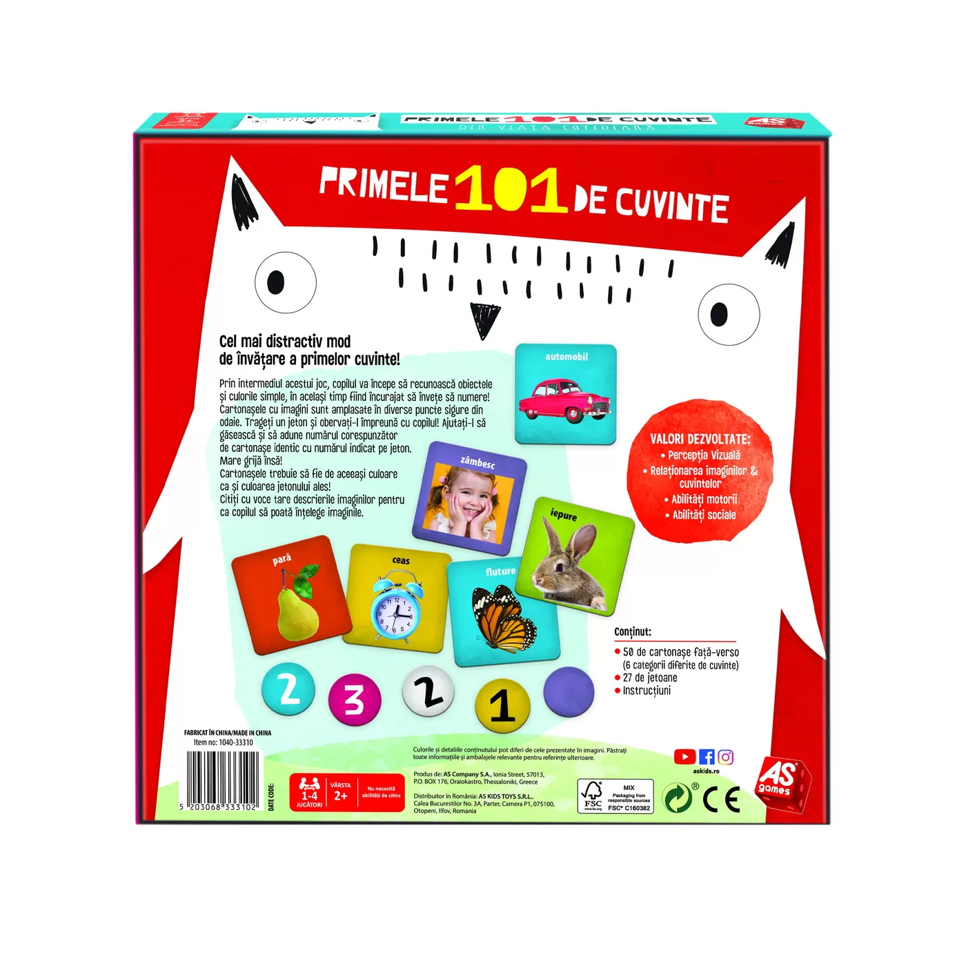 Primele 101 de cuvinte din viata cotidiana, Joc de societate, 2 ani+, varsta de la 2 ani la 5 ani [5]