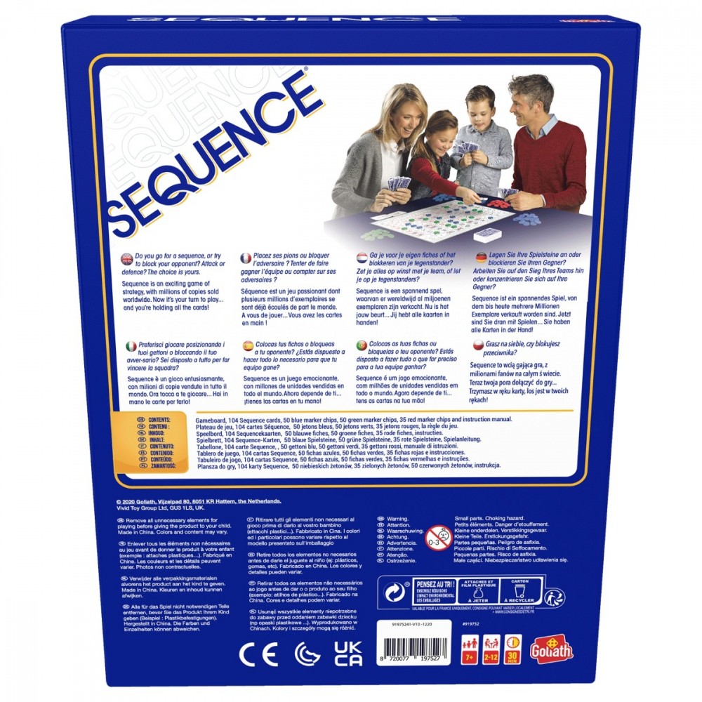 Joc de societate Sequence Classic varsta 7-9 ani ,9-12 ani ,12-14 ani ,14-18 ani ,18+, Unisex [4]