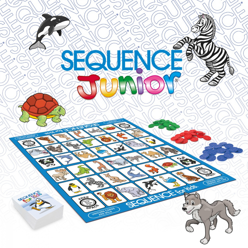 Joc de societate Sequence Junior varsta 3-5 ani ,5-7 ani ,7-9 ani, Unisex [2]