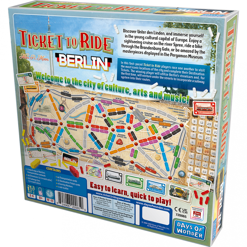 Joc de societate Ticket to Ride Berlin, limba engleza varsta 7-9 ani ,9-12 ani ,12-14 ani ,14-18 ani ,18+, Unisex [2]
