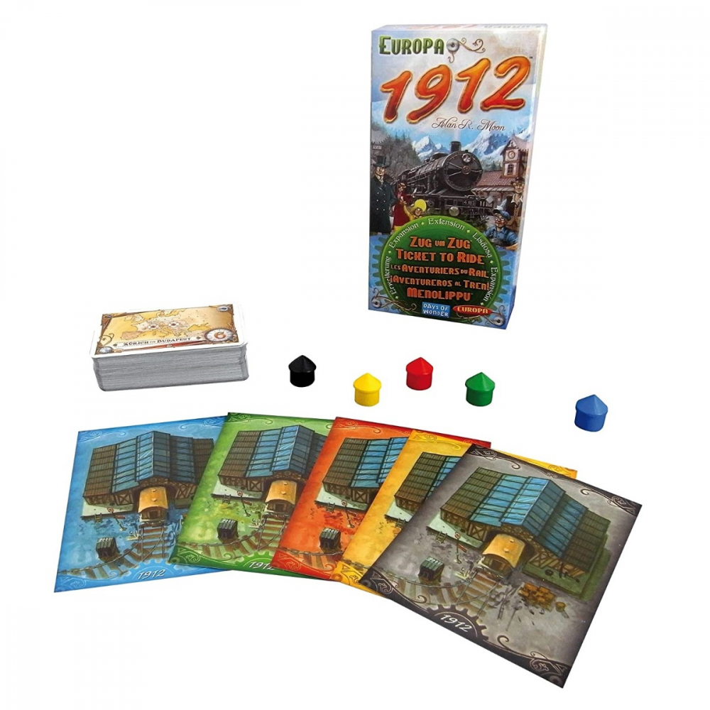 Joc de societate Ticket to Ride Europe 1912, limba engleza varsta 7-9 ani ,9-12 ani ,12-14 ani ,14-18 ani ,18+, Unisex [2]