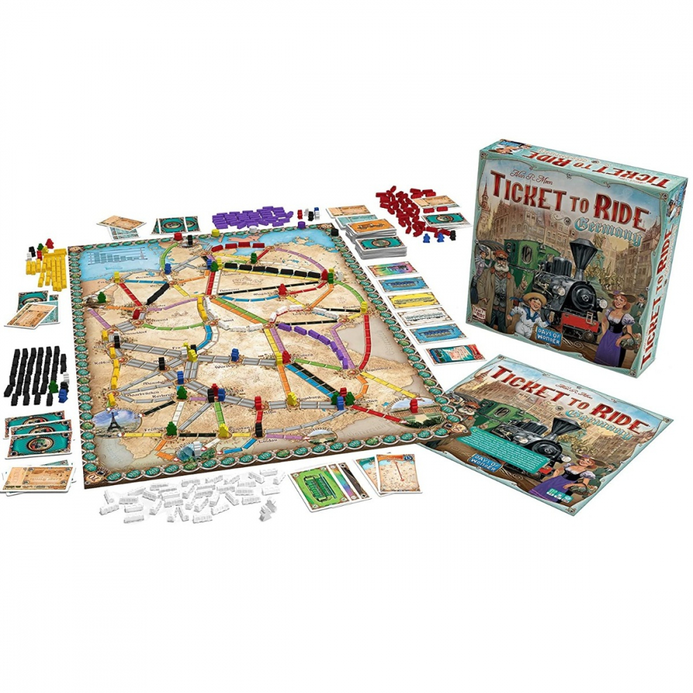 Joc de societate Ticket to Ride Germany, limba engleza varsta 8-9 ani ,9-12 ani ,12-14 ani ,14-18 ani ,18+, Unisex [2]