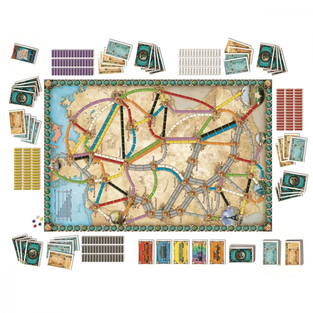Joc de societate Ticket to Ride Germany, limba engleza varsta 8-9 ani ,9-12 ani ,12-14 ani ,14-18 ani ,18+, Unisex [3]