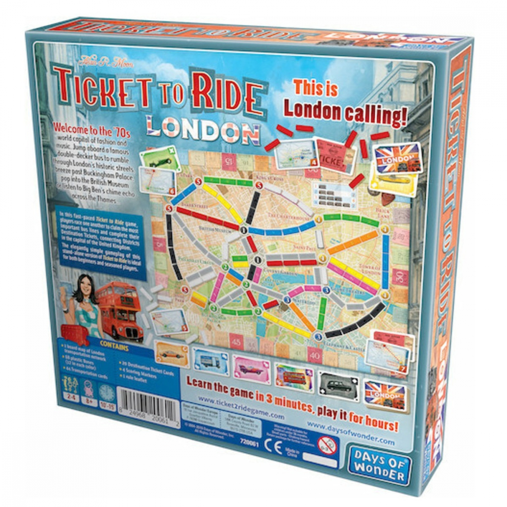 Joc de societate Ticket To Ride Londra, limba engleza varsta 8-9 ani ,9-12 ani ,12-14 ani ,14-18 ani ,18+, Unisex [2]