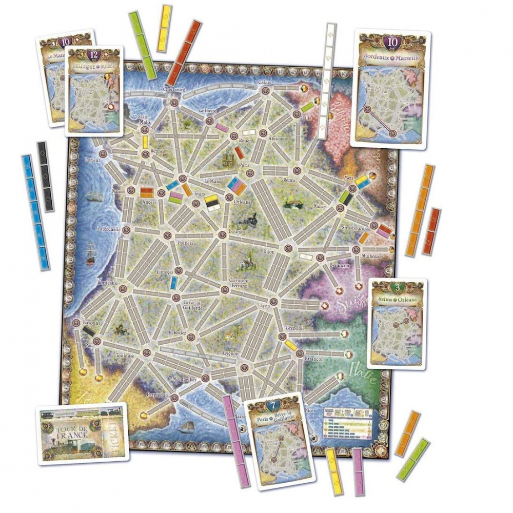Joc de societate Ticket to Ride Map Collection France & Old West, extensie, limba engleza varsta 7-9 ani ,9-12 ani ,12-14 ani ,14-18 ani ,18+, Unisex [3]