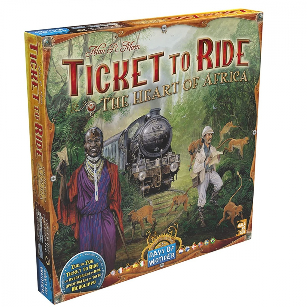 Joc de societate Ticket to Ride Map Collection Heart of Africa, extensie, limba engleza varsta 7-9 ani ,9-12 ani ,12-14 ani ,14-18 ani ,18+, Unisex [1]