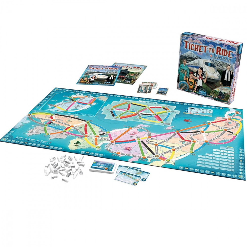 Joc de societate Ticket to Ride Map Collection: Italy & Japan, extensie, limba engleza varsta 7-9 ani ,9-12 ani ,12-14 ani ,14-18 ani ,18+, Unisex [2]
