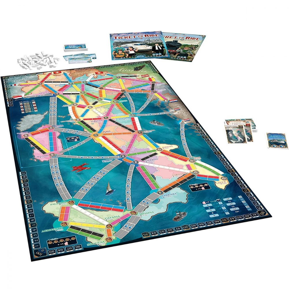 Joc de societate Ticket to Ride Map Collection: Italy & Japan, extensie, limba engleza varsta 7-9 ani ,9-12 ani ,12-14 ani ,14-18 ani ,18+, Unisex [3]