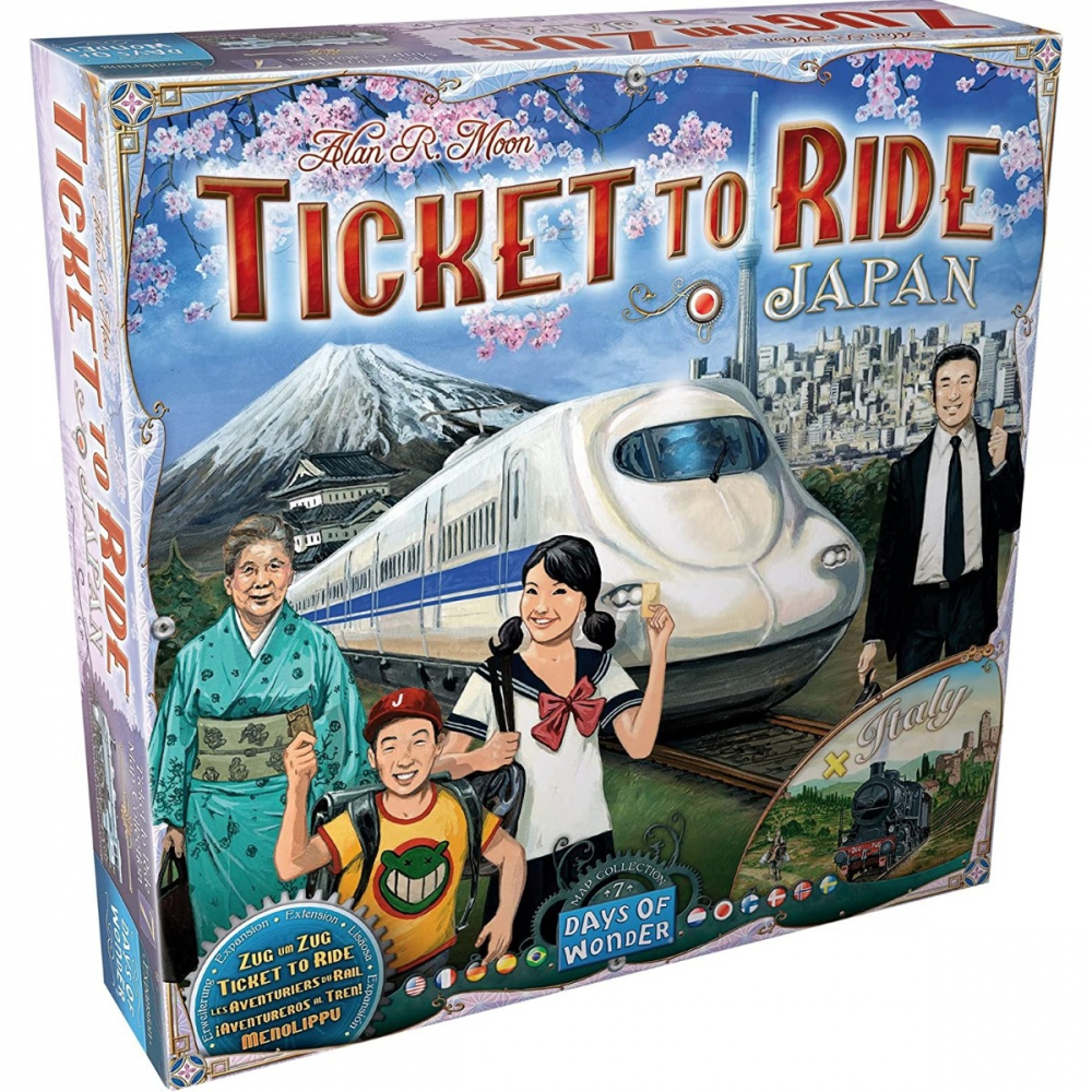 Joc de societate Ticket to Ride Map Collection: Italy & Japan, extensie, limba engleza varsta 7-9 ani ,9-12 ani ,12-14 ani ,14-18 ani ,18+, Unisex [1]