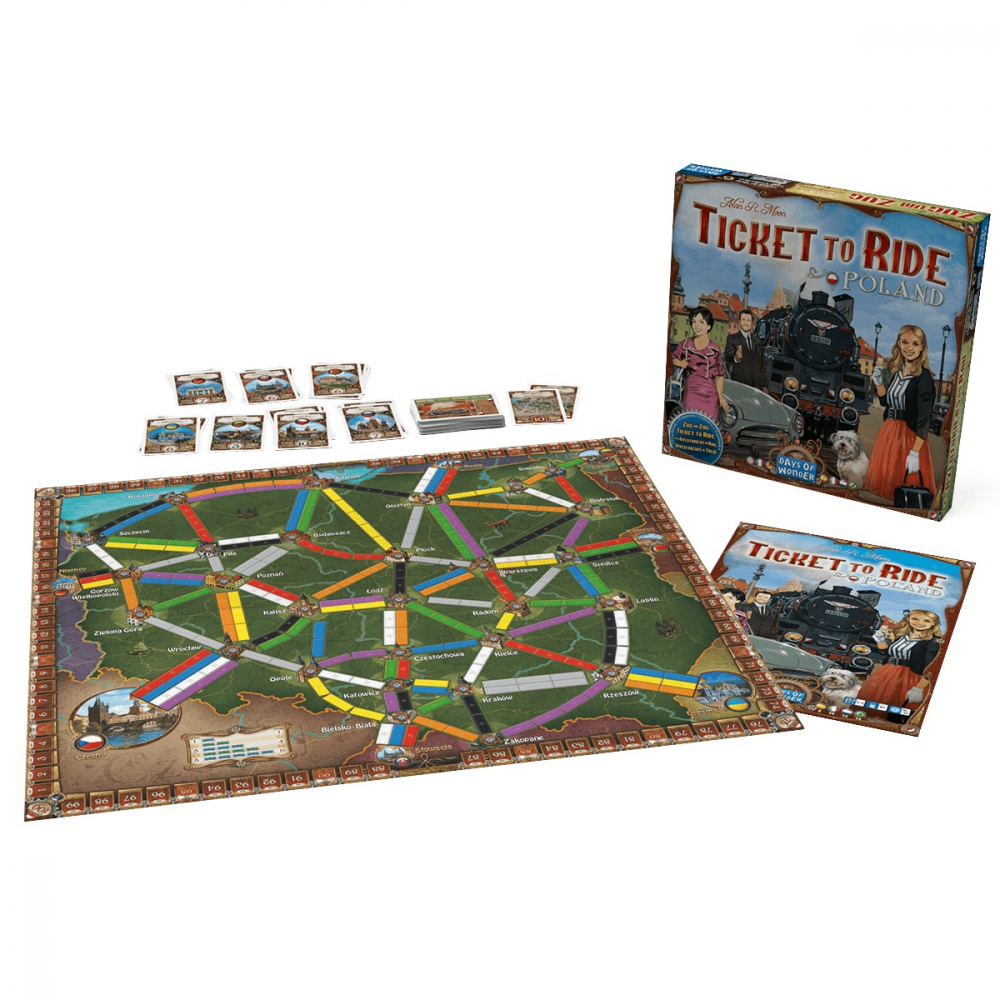 Joc de societate Ticket to Ride Map Collection: Poland, extensie, limba engleza varsta 7-9 ani ,9-12 ani ,12-14 ani ,14-18 ani ,18+, Unisex [3]