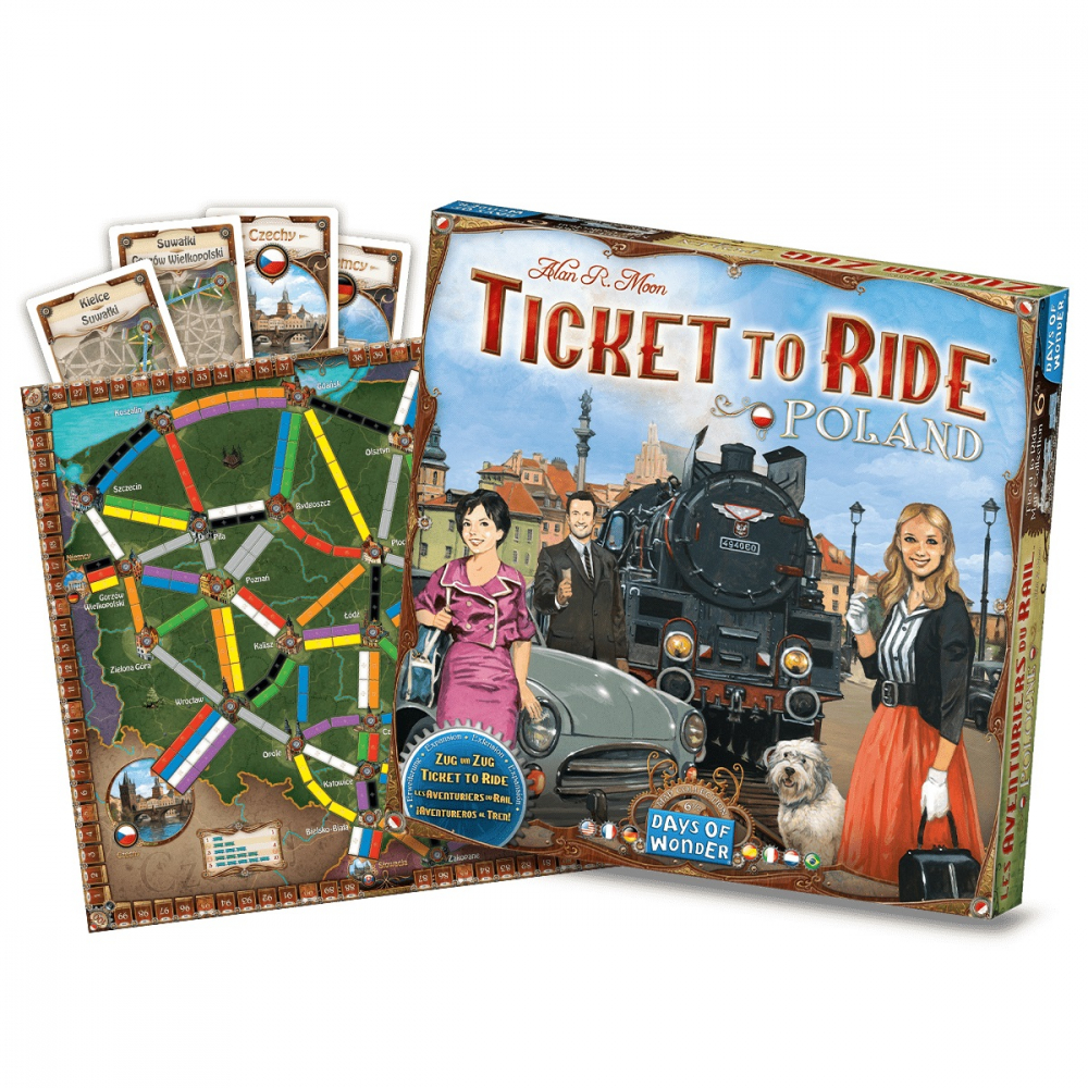 Joc de societate Ticket to Ride Map Collection: Poland, extensie, limba engleza varsta 7-9 ani ,9-12 ani ,12-14 ani ,14-18 ani ,18+, Unisex [2]