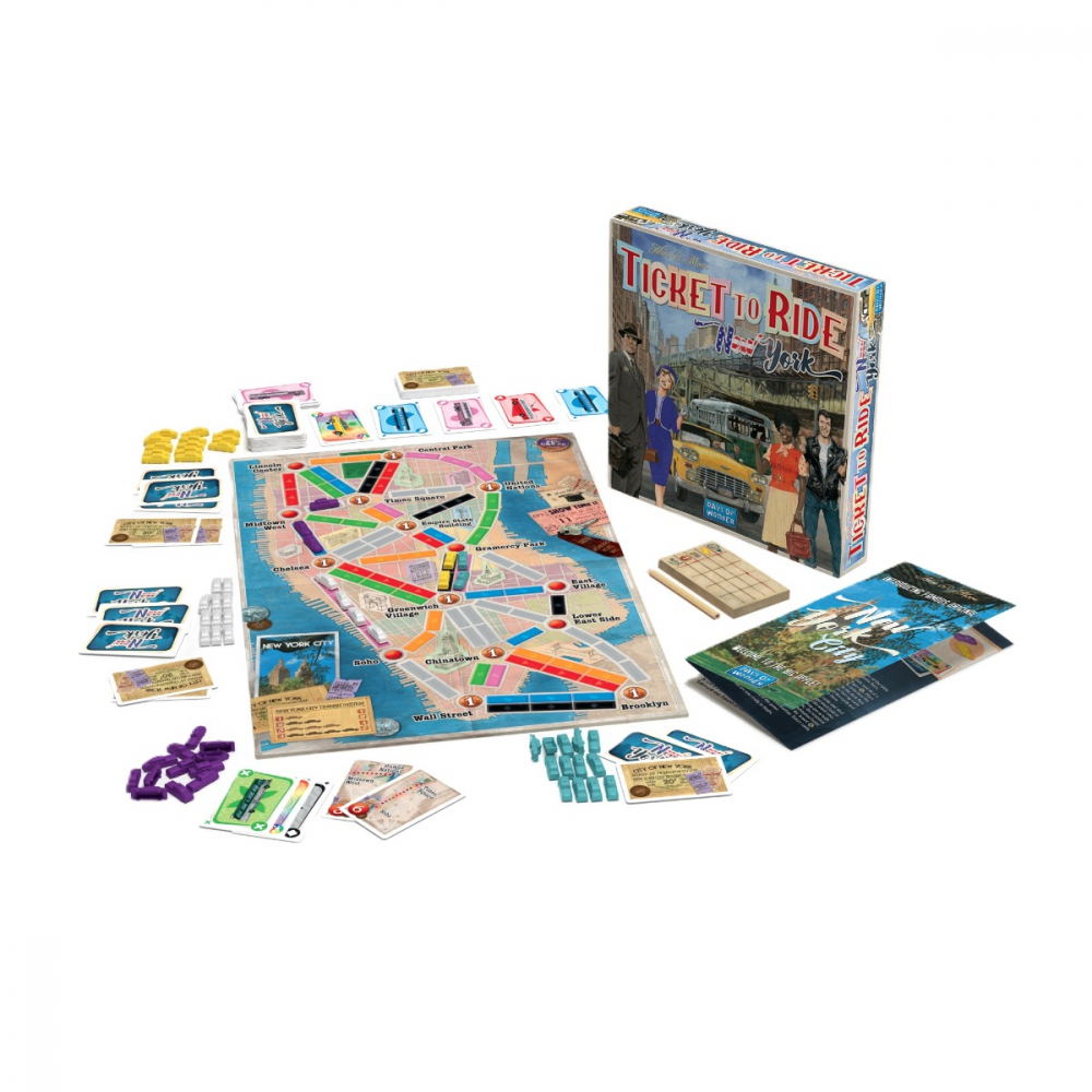 Joc de societate Ticket To Ride New York, limba engleza varsta 7-9 ani ,9-12 ani ,12-14 ani ,14-18 ani ,18+, Unisex [2]