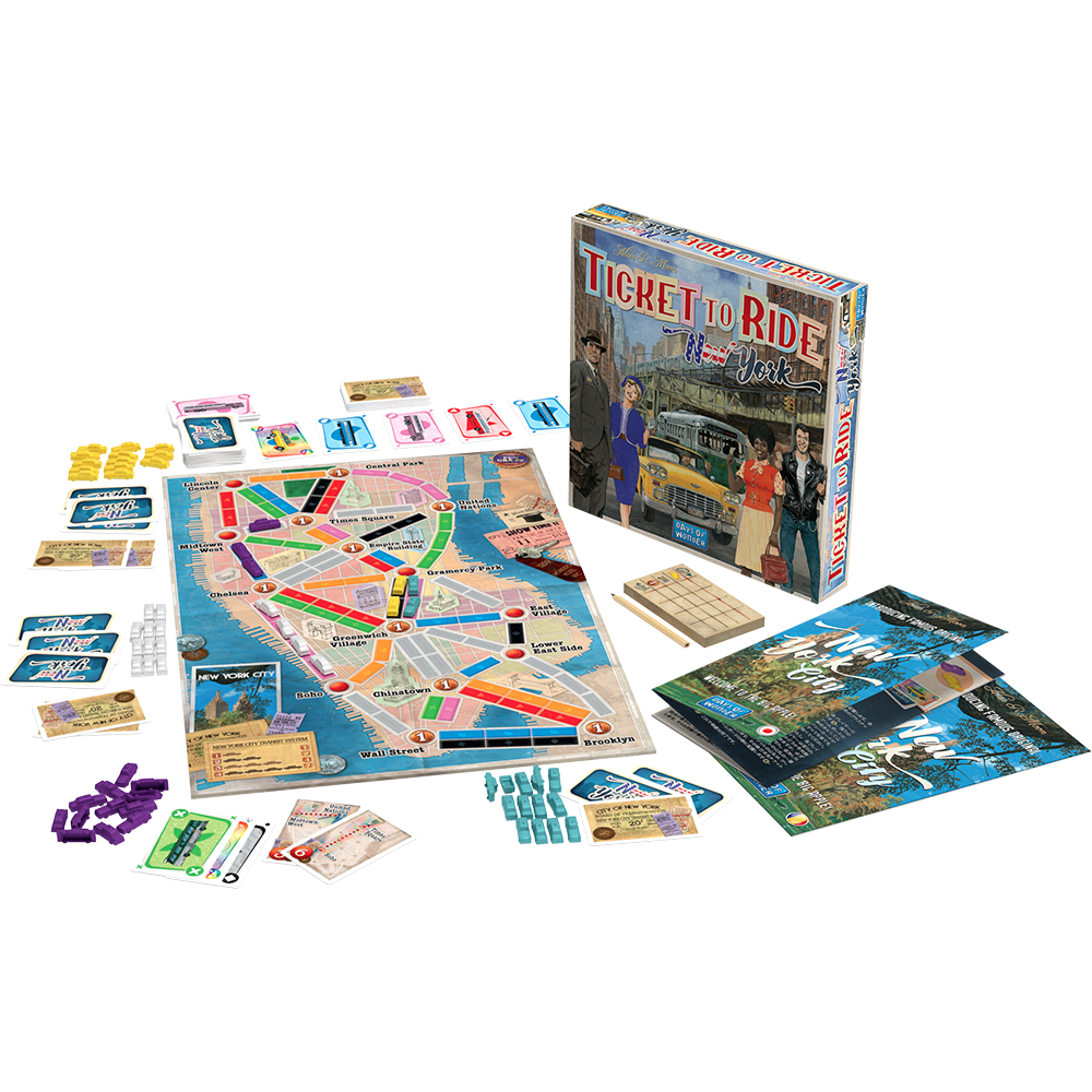 Joc de societate Ticket To Ride New York, limba romana varsta 7-9 ani ,9-12 ani ,12-14 ani ,14-18 ani ,18+, Unisex [2]