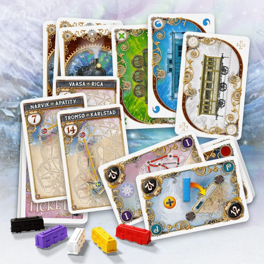 Joc de societate Ticket to Ride Northern Lights, limba engleza copii varsta 8 ani + [2]