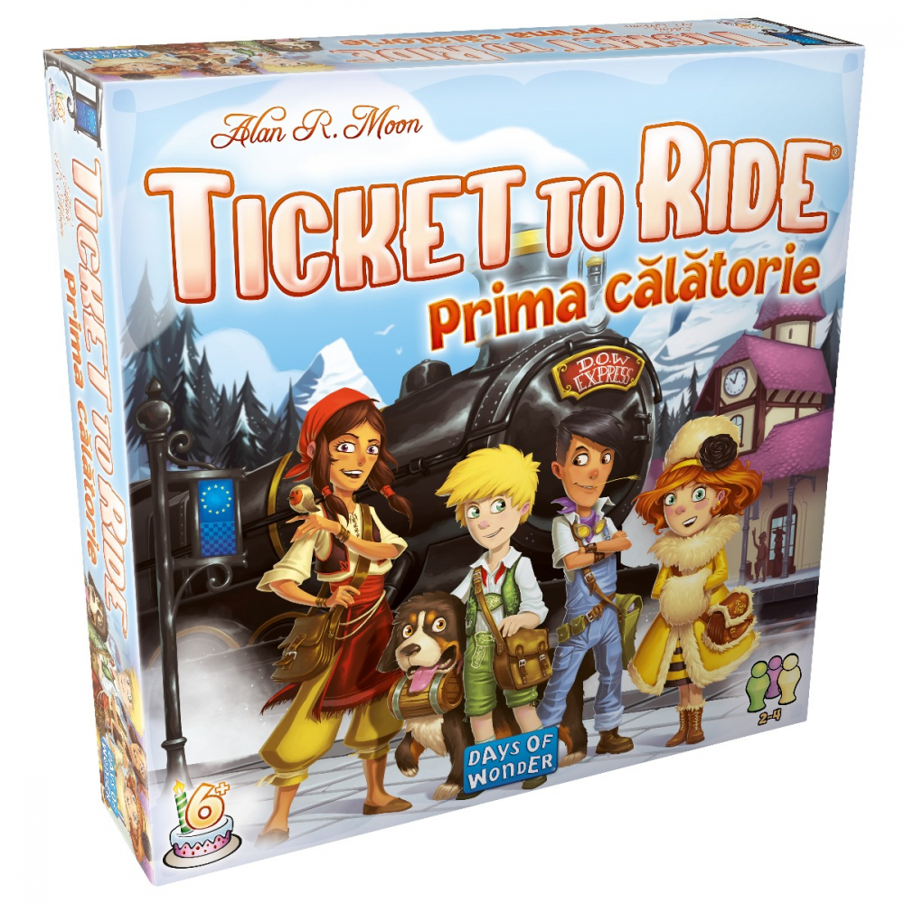 Joc de societate Ticket To Ride Prima Calatorie, limba romana varsta 6-9 ani ,9-12 ani ,12-14 ani, Unisex [1]