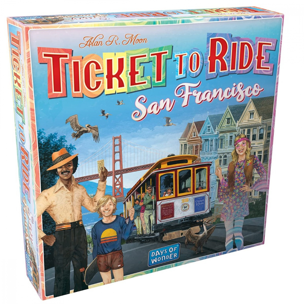 Joc de societate Ticket to Ride San Francisco, limba engleza varsta 7-9 ani ,9-12 ani ,12-14 ani ,14-18 ani ,18+, Unisex [1]