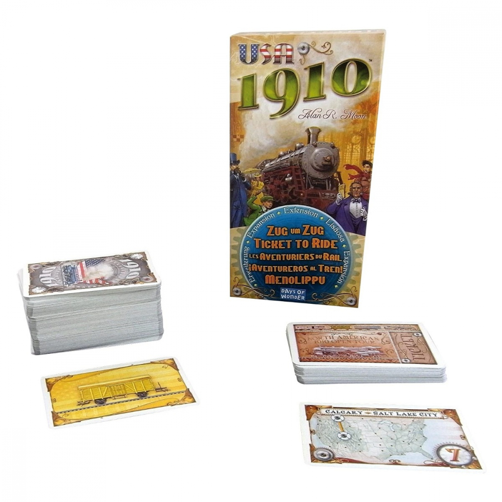Joc de societate Ticket to Ride USA 1910, limba engleza varsta 7-9 ani ,9-12 ani ,12-14 ani ,14-18 ani ,18+, Unisex [3]