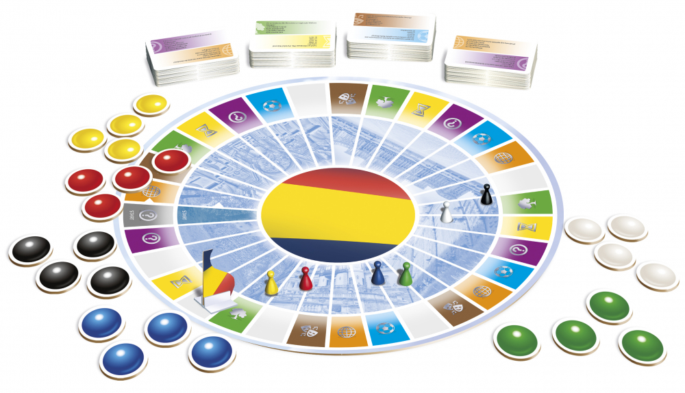 Joc de societate Trivia Romania varsta 9-12 ani ,12-14 ani ,14-18 ani ,18+, Unisex [2]