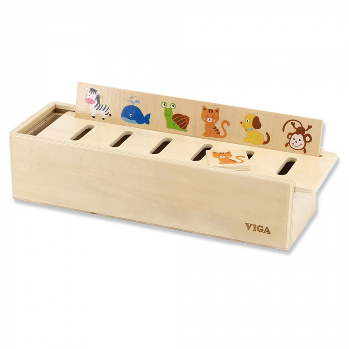 Joc de sortare din lemn cu animale, Viga Toys, 2-5 ani [1]