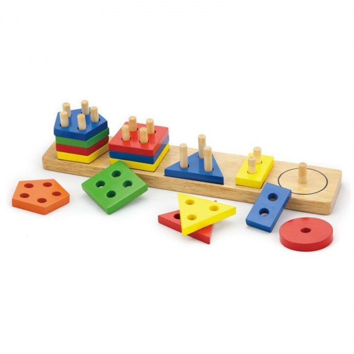 Joc de sortare educativ cu forme geometrice, Viga Toys [1]