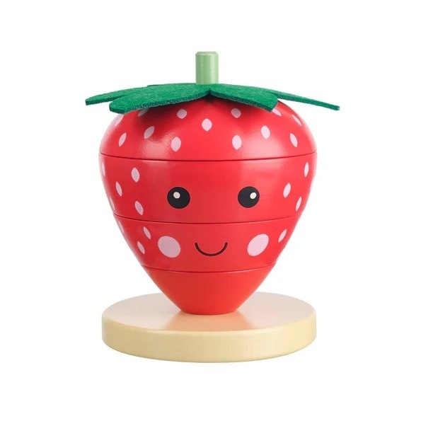 Joc de stivuit capsuna, Orange Tree Toys Baiat, Fata, varsta 3 - 6 ani [2]