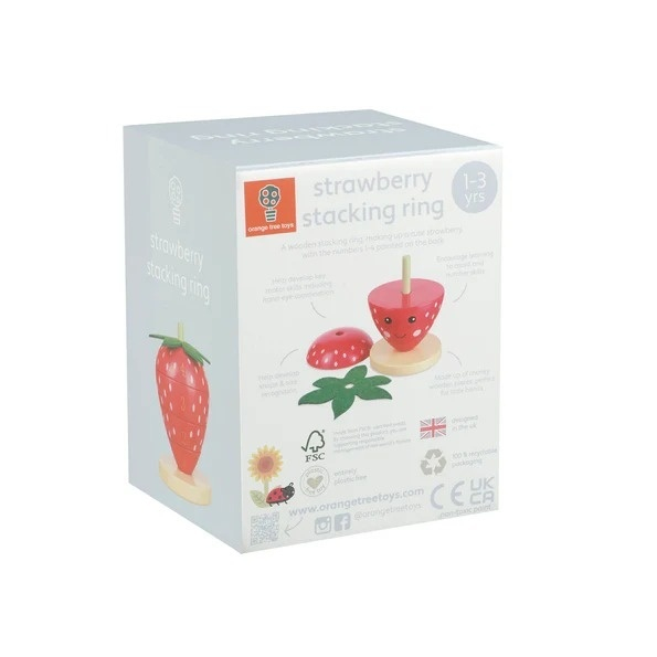 Joc de stivuit capsuna, Orange Tree Toys Baiat, Fata, varsta 3 - 6 ani [5]