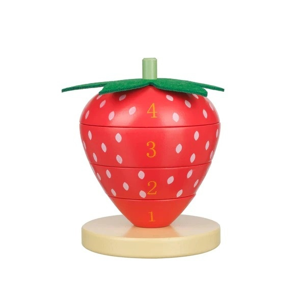 Joc de stivuit capsuna, Orange Tree Toys Baiat, Fata, varsta 3 - 6 ani [3]