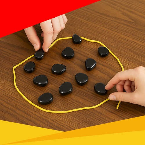 Joc Magnetic Stones Chess cu pietre magnetice, Set 20 bucati [2]