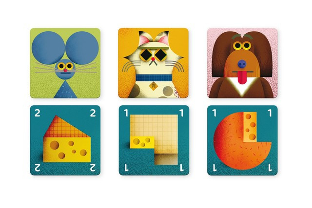 Goana dupa cascaval, Joc de strategie cu carti, Cheese rescue, Djeco [2]
