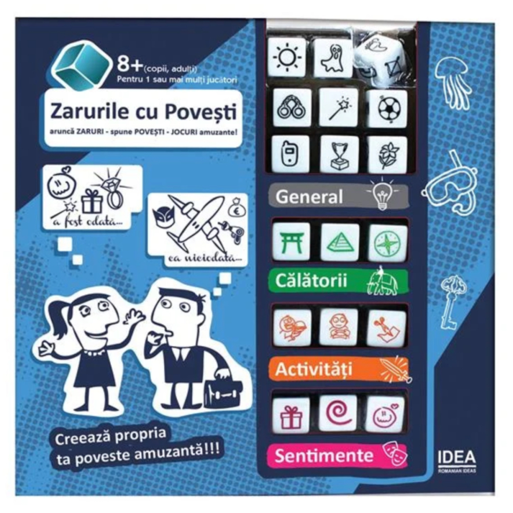 Joc de Zaruri pentru Povestit cu 18 Zarur si 108 Imagini, 2-4 Jucatori [2]