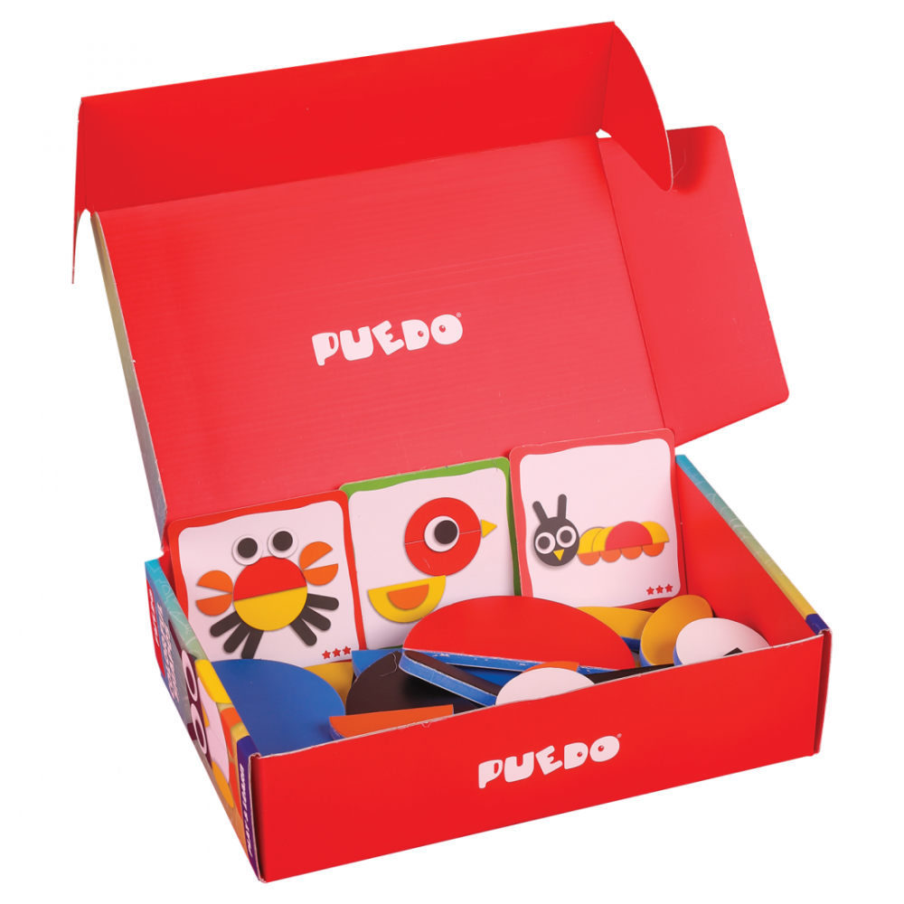 Joc din spuma eva cu forme colorate, 29 piese, puedo [4]